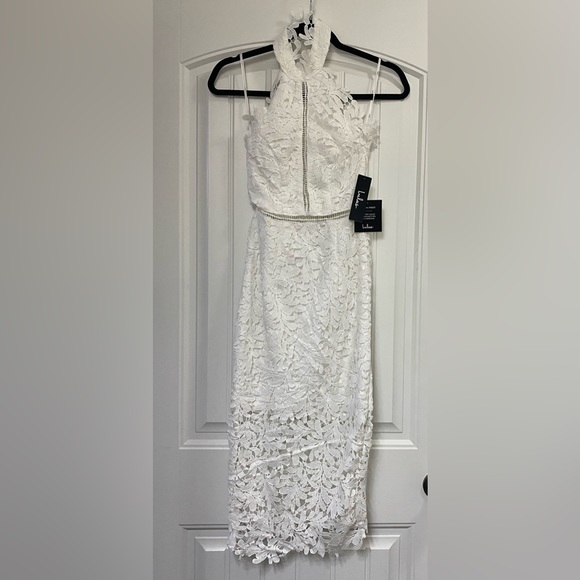 Lulus White Lace Midi Dress‎ - Picture 7 of 7